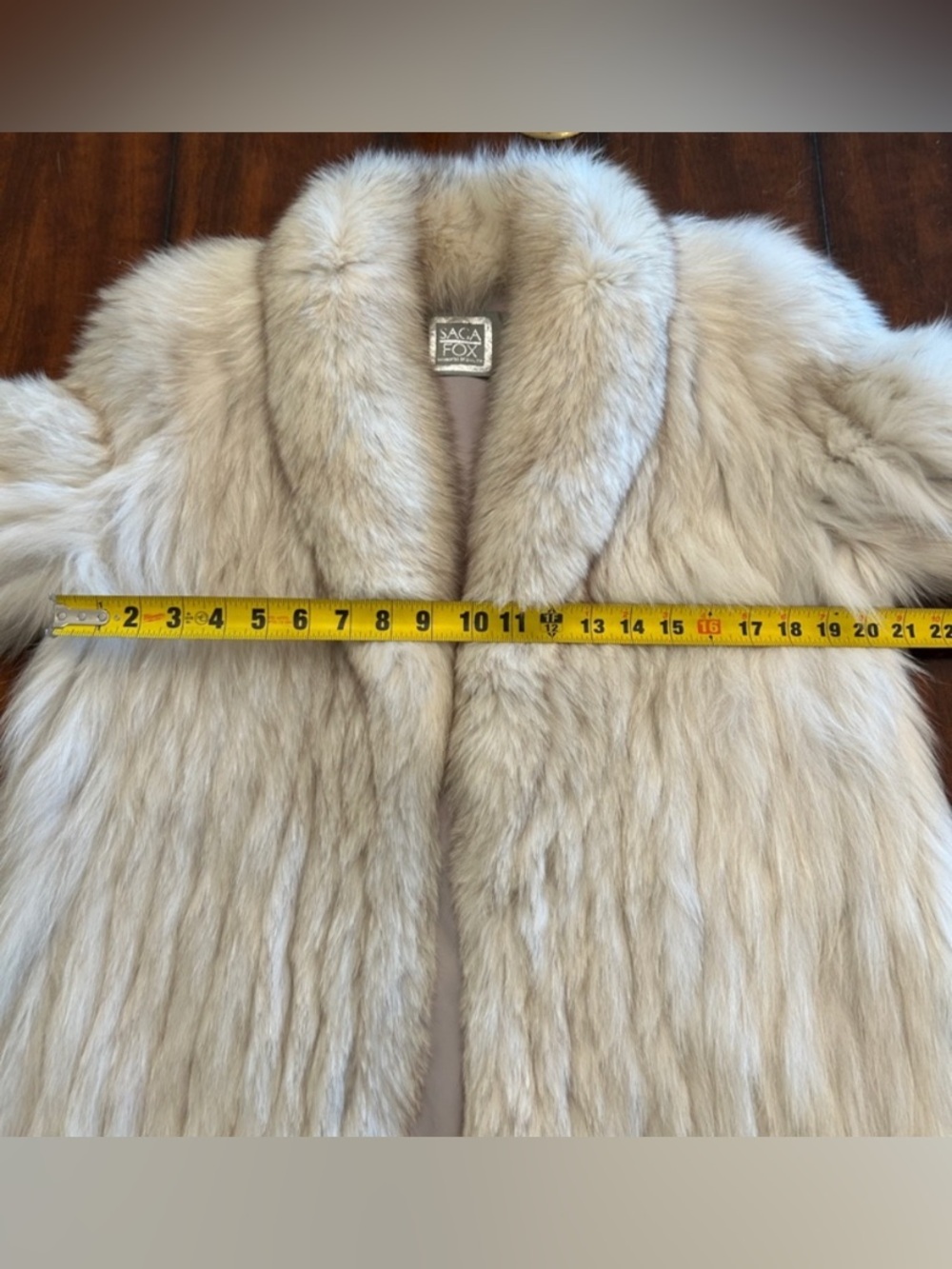 Saga Fox blue Fox fur coat
